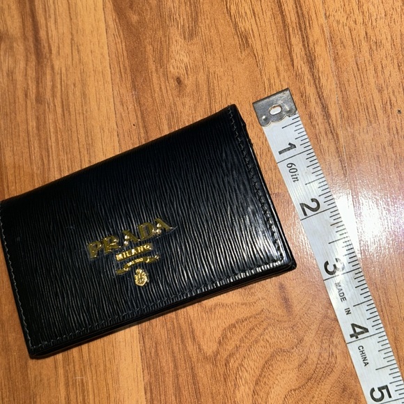 Authentic Prada Black Vitello Move Leather Card Case Wallet 1MC122 - Picture 13 of 13